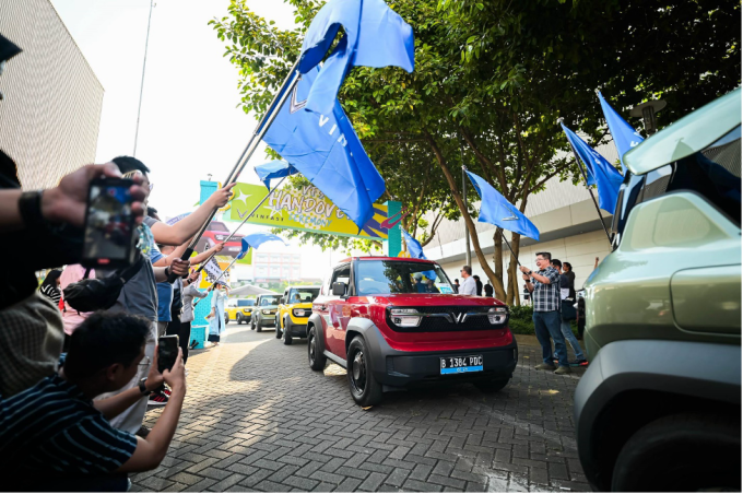 Dàn xe điện tại Indonesia.