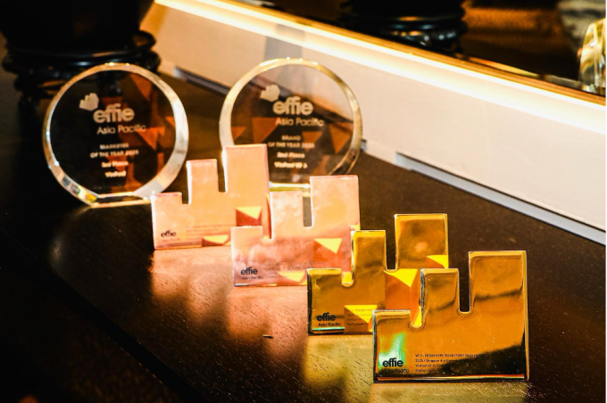 Các giải thưởng đội ngũ marketing VinFast nhận được tại APAC Effie Awards 2025.