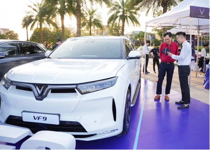 Xe điện tại sự kiện thu xăng – đổi điện.