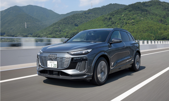 Xe điện Audi Q6 e-tron tại Nhật Bản.
