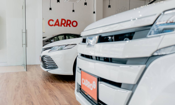 Một số mẫu xe Nhật tại một showroom của Carro.
