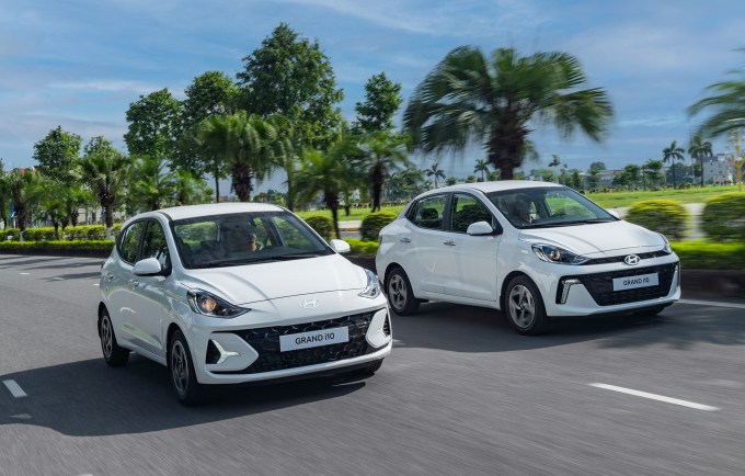 Bộ đôi sedan và hatchback Hyundai i10 tại Việt Nam.