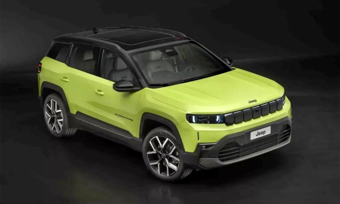 Xe gầm cao chạy điện Jeep Compass 2026 lộ diện.