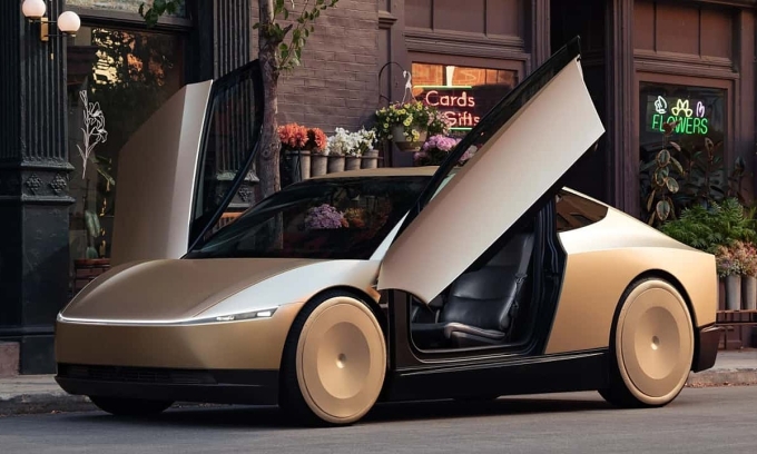 Mẫu robotaxi của Tesla ra mắt tháng 10/2024.